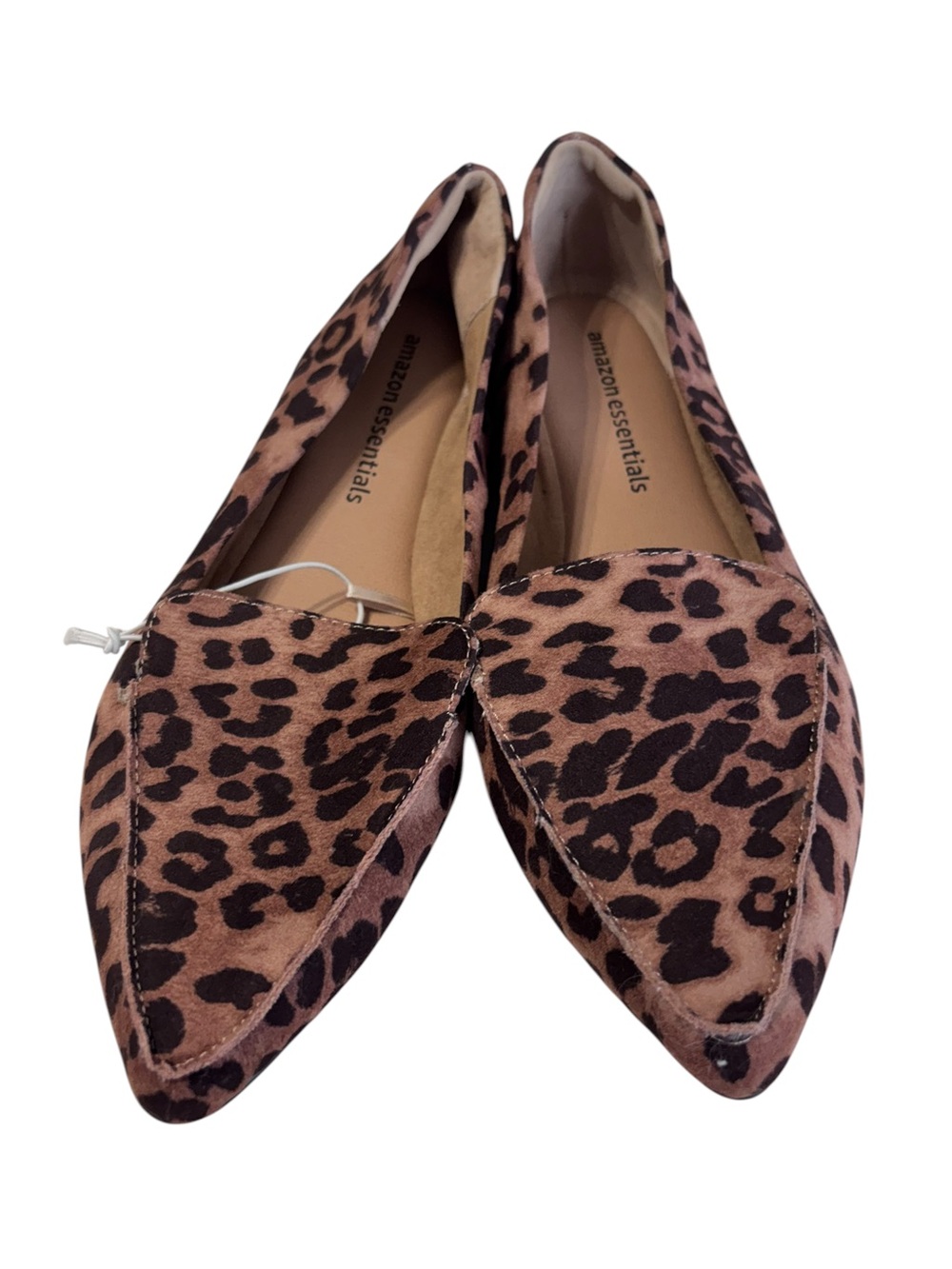 NWOT Amazon Essentials Leopard Print Pointed Toe Flats Size 8